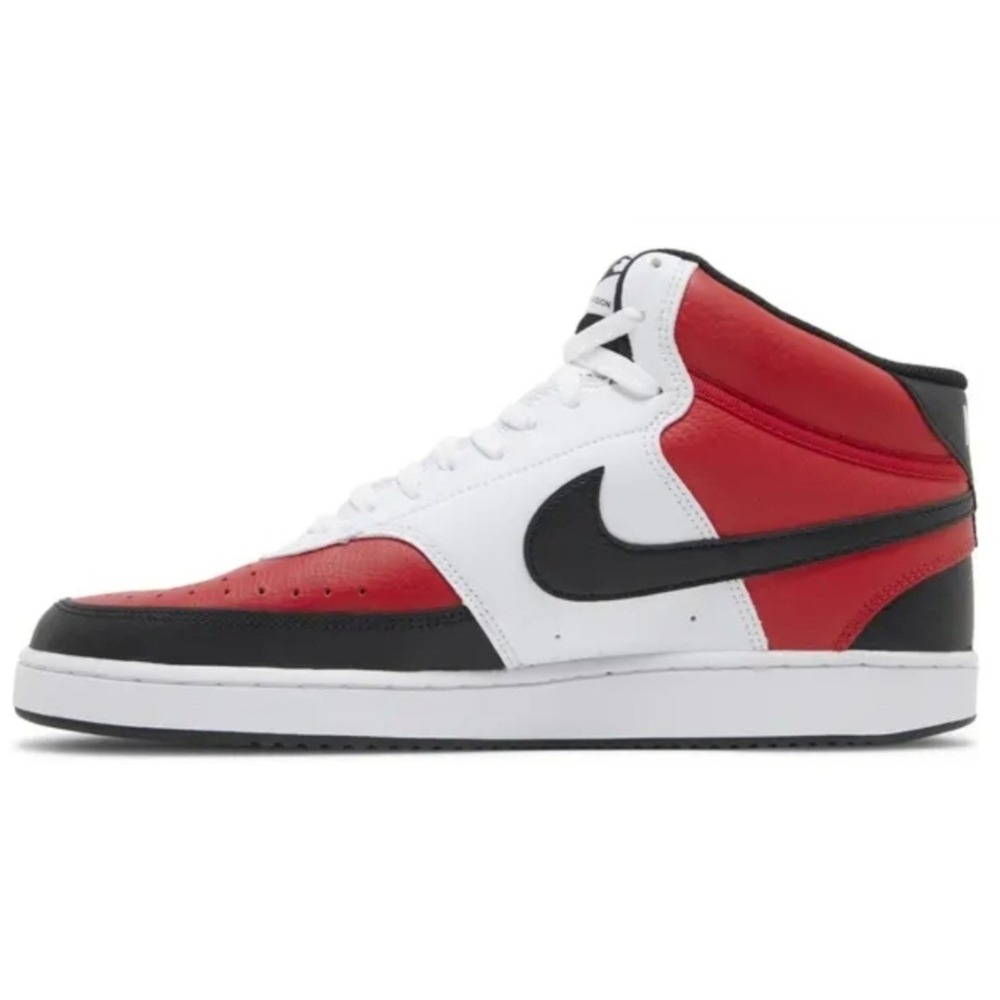 Nike Court Vision Mid Mens Sneakers Red White Black DM1186-600 Size 10.5 - Picture 6 of 12
